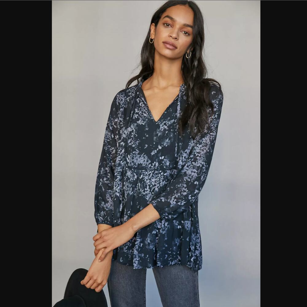 Cloth & Stone Taryn Tunic Dress Blouse - New - Size Medium